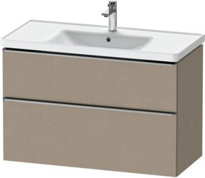 Duravit Waschtischunterschrank D-Neo in Beige Matt mit 1 Kasten und 1 Auszug, Breite: 98,4 cm, Tiefe: 45,2 cm - Bild 1
