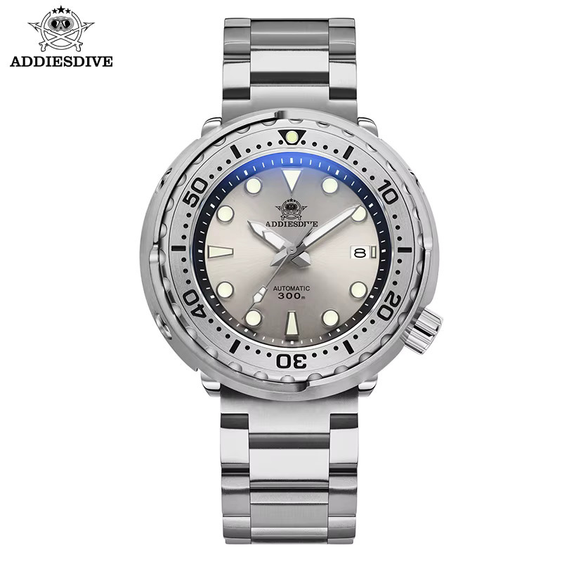 ADDIESDIVE Herren-Taucheruhr, Automatik, Edelstahl, Saphirglas, 30 ATM - Bild 4