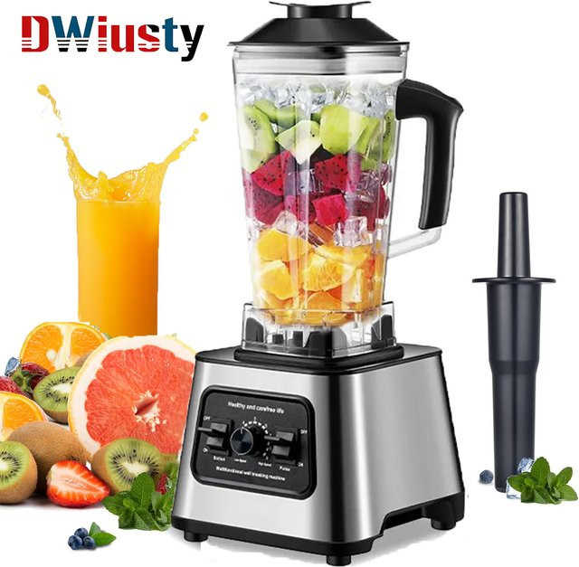 DWiusty Standmixer mit 6000W Leistung, Smoothie-Maker und Entsafter in Schwarz, 2,5 l Behälter - Bild 1