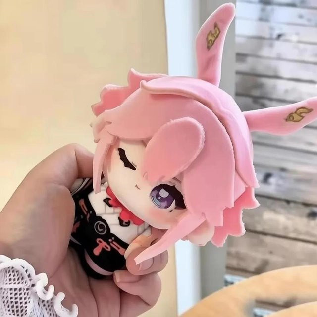 Yiran toy Honkai Star Rail Evanescia Anhänger Plüschtier, 12cm, pink, ab 14 Jahren - Bild 1