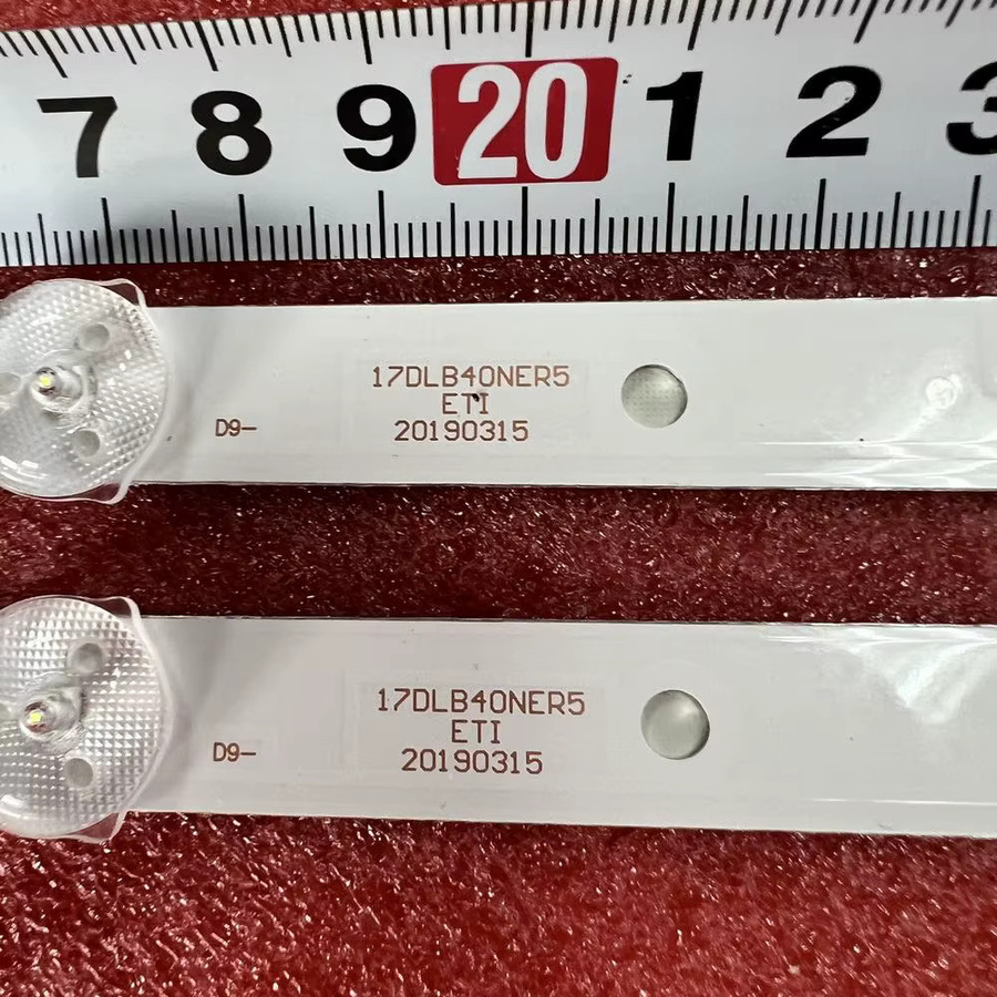 LED Hintergrundbeleuchtungsstreifen mit 11 LEDs für Toshiba 40U2063DB und JVC LT-40CF890 LT-40C700 P40FPA0119A VES400QNDS-2D-N41 17DLB40NER5 in Weiß - Bild 2