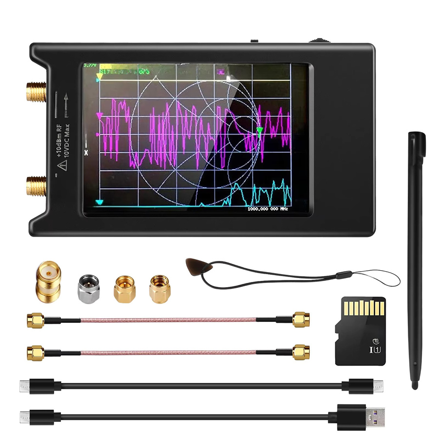 SeeSii NanoVNA-H4 Spektrumanalysator und Vektornetzwerk-Antennenanalysator 10kHz-1,5GHz in Schwarz - Bild 7