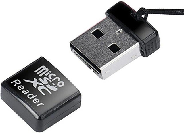Meiteai-Tech Mini-Kartenleser USB 2.0 SD/SDXC TF-Kartenleser-Adapter in Schwarz - Bild 1