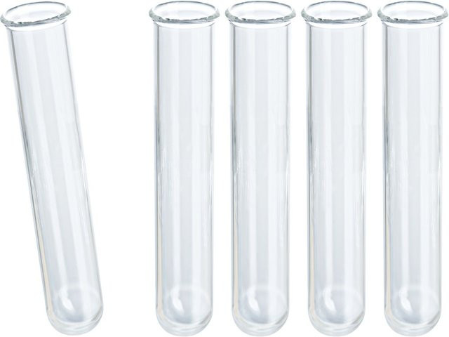 VBS Reagenzgläser aus Glas für Dekorationen, 5 Stück, transparent, Höhe: 7,5 cm, Durchmesser: 1,2 cm - Bild 1