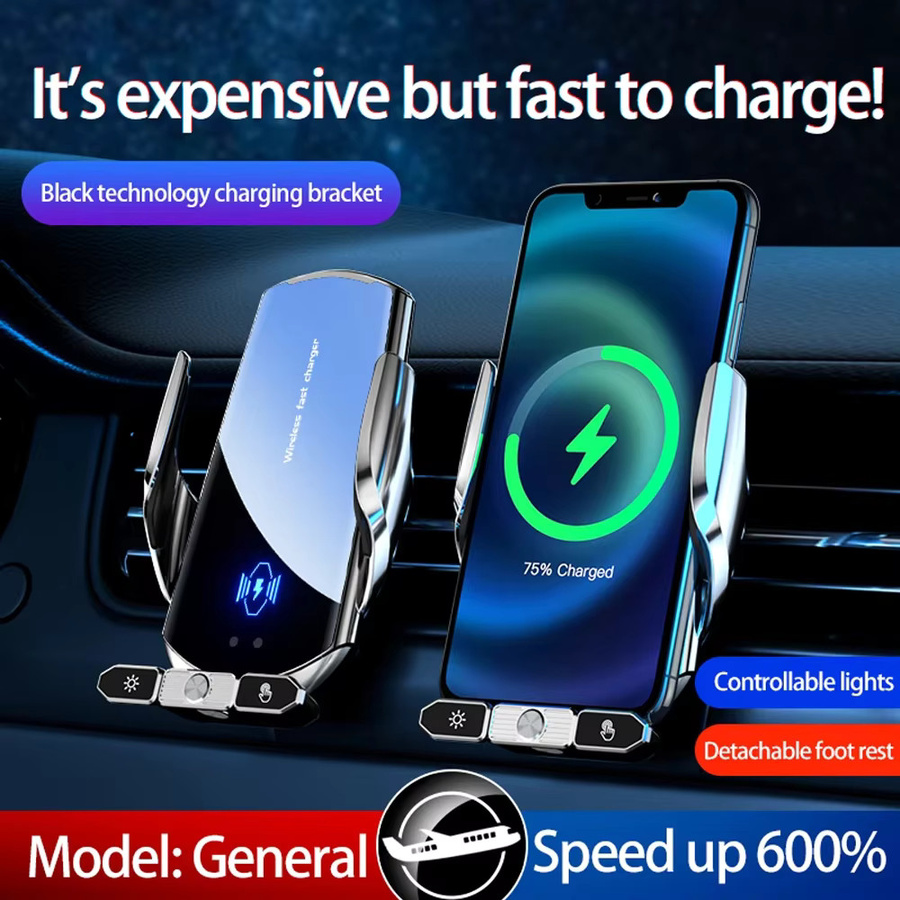 VIKEFON Magnetische Wireless Auto-Ladestation für iPhone und Samsung in Schwarz - Bild 5