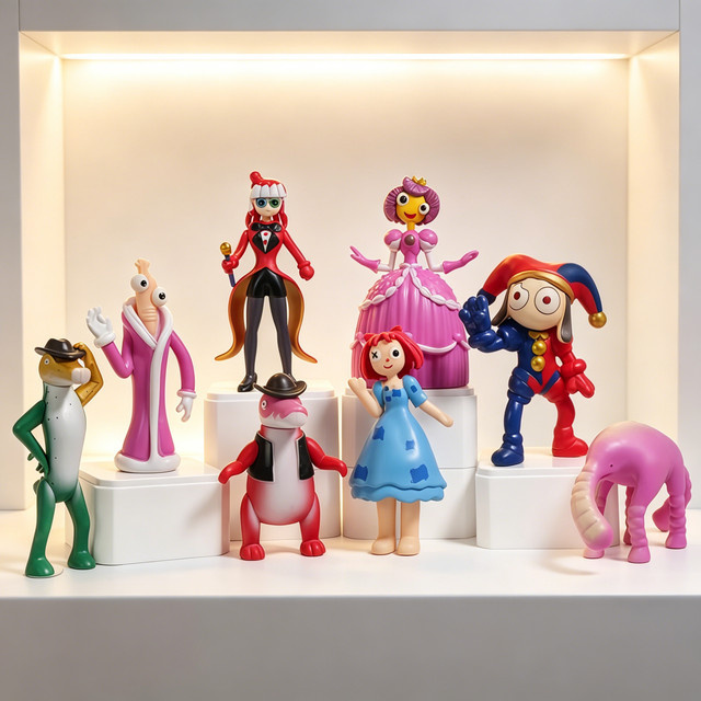 Bandai Die Erstaunlichen Digitalen Zirkus, Actionfiguren, 8-teiliges Set - Bild 1