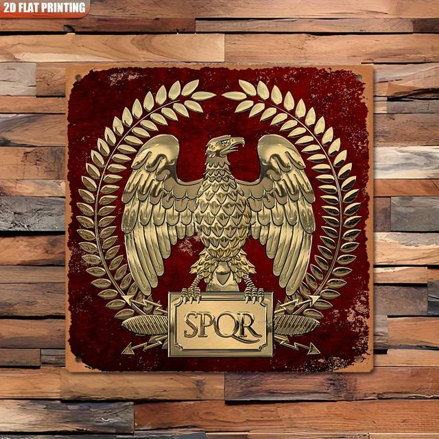 CIFBUY Vintage Wandkunst Empire Adler aus Metall in Gold für die Wanddekoration - Bild 1