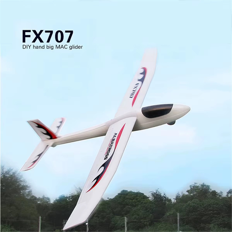 ABZJ FX707S Handstart-Gleiter aus Schaumstoff als DIY Flugzeugmodell für Kinder in Weiß - Bild 5