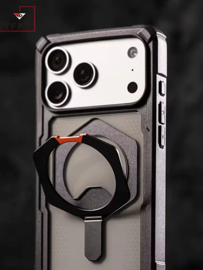 Transparente Stoßfeste Panzer-Handyhülle mit Magnetischer Halterung für iPhone 17 Air 16 15 14 Plus 13 12 Pro Max von RIGTFKY - Bild 3