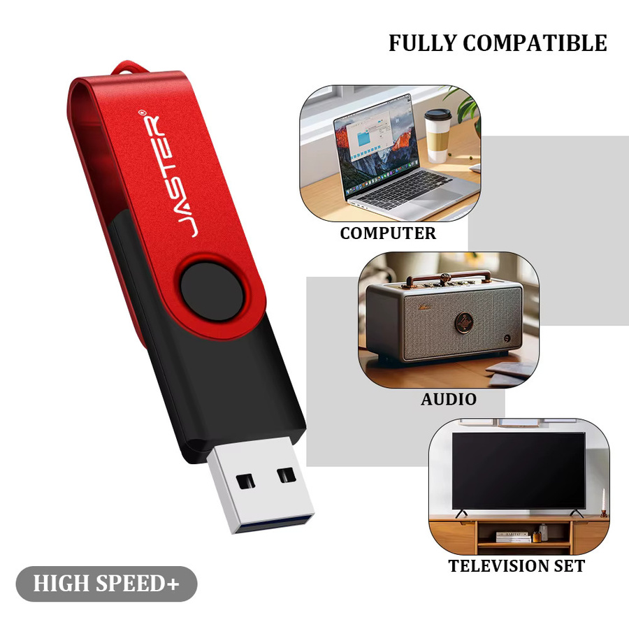 JASTER USB-Flash-Laufwerk in Grün mit USB-A Anschluss - Bild 4