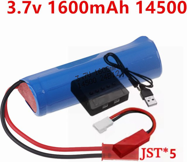 RC.BURST Li-Ion Akku 3,7V 1600mAh für RC-Spielzeug mit JST-Stecker, Blau - Bild 1