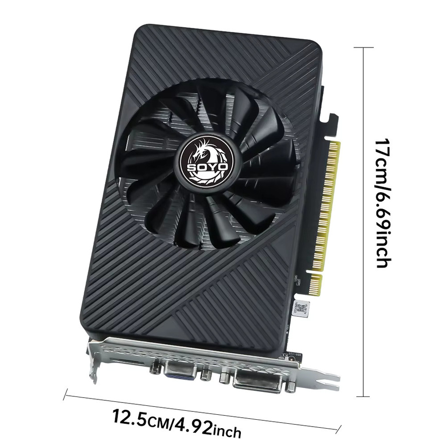 SOYO GTX 750Ti 4GB Grafikkarte GDDR5 128Bit PCI-E 3.0 GeForce GPU in Schwarz - Bild 3