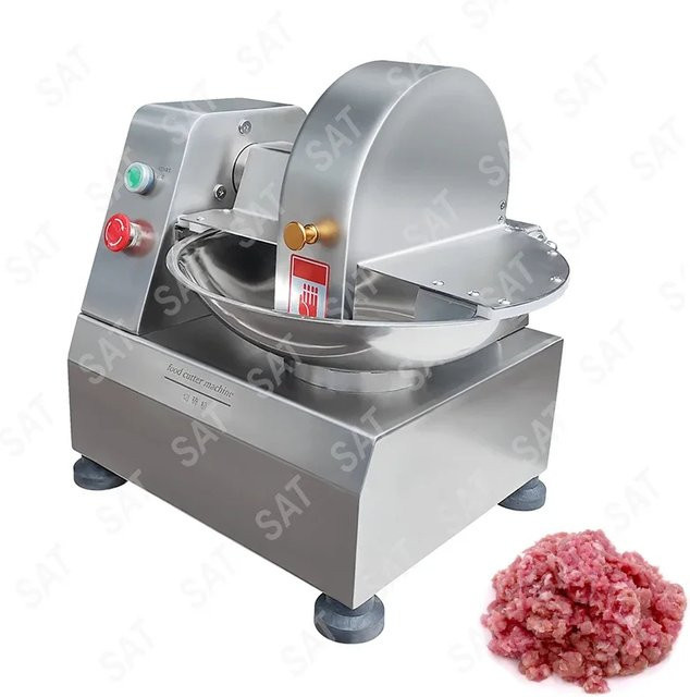 GUOHE Gewerbliche Fleischschneidemaschine aus Edelstahl mit Vakuumfunktion in Silber - Bild 1