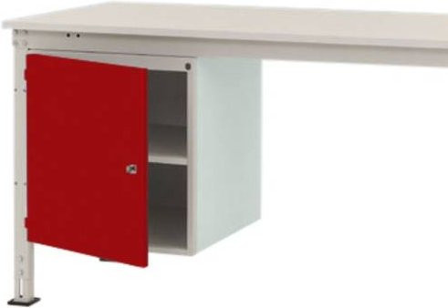 Manuflex ZB4967.3003 Universal Gehäuse-Unterbau stationär mit einer Tür links angeschlagen, Nutzhöhe: 500 mm, für Tischtiefe: 1200 mm - Bild 1