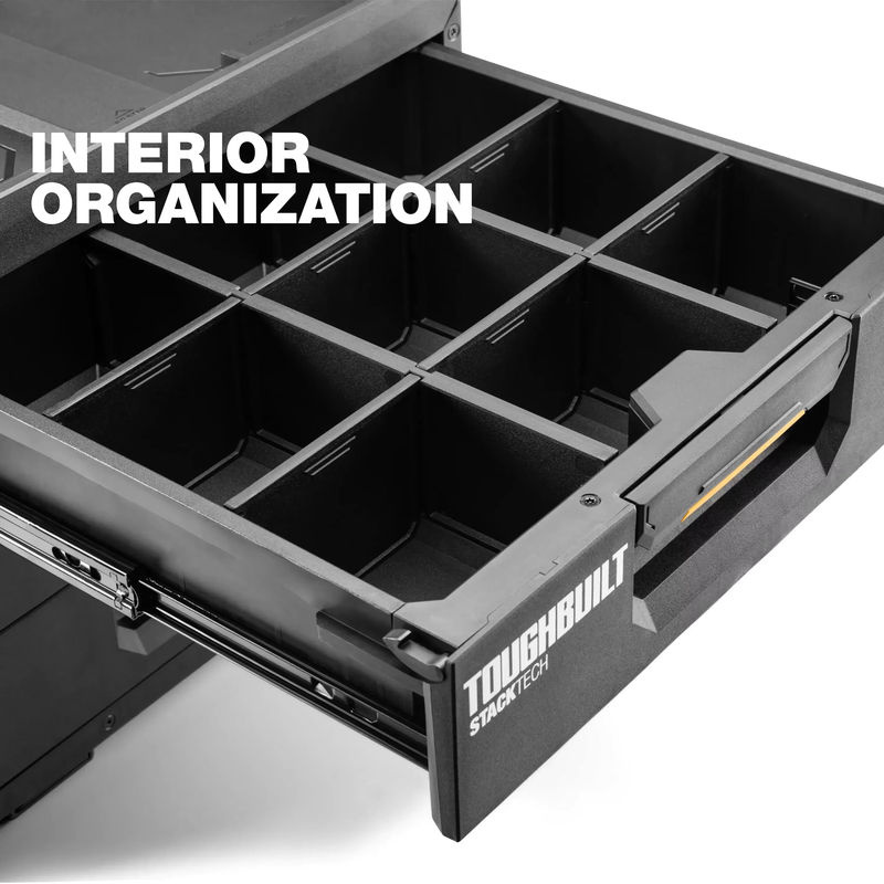 TOUGHBUILT STACKTECH Schublade Schwarz Werkzeugkasten und Organizer für Elektrowerkzeug Zubehör - Bild 4