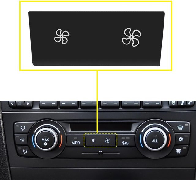 Lüfterknopfschalter für BMW 3er E90 E92 E93 E87 X1 E84 X3 F25 in Schwarz von angelguoguo - Bild 1