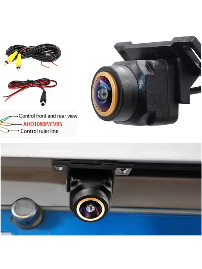 Bileeko 1080P Full HD Autokamera mit 170 Grad Weitwinkel, Nachtsicht und umschaltbarem AHD/CVBS Modus in Schwarz - Bild 7