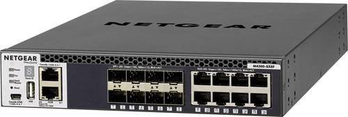 Netgear M4300-8X8F Managed L3 Switch mit 16 Ports, 8 x 10/100/1000/10000 Ethernet und 8 x 10 Gigabit SFP+, Schwarz - Bild 2
