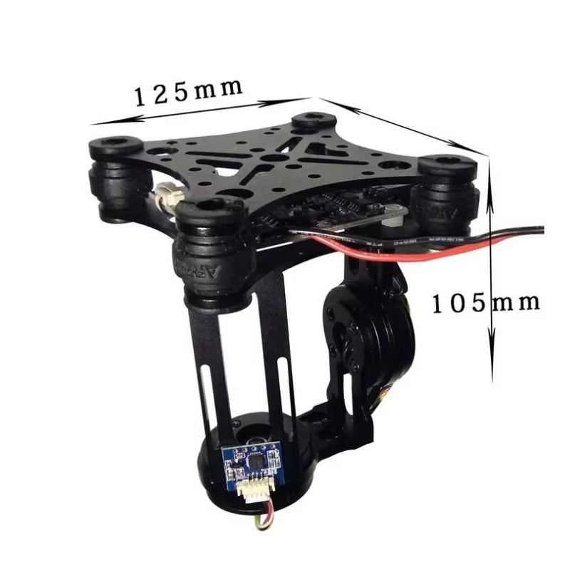 Mitoot 2-Achsen-Bürstenloses Gimbal-Kamera-System mit 2208 Motoren und BGC Controller Board in Schwarz für RC-Drohnen und SJ4000 FPV Kameras - Bild 3