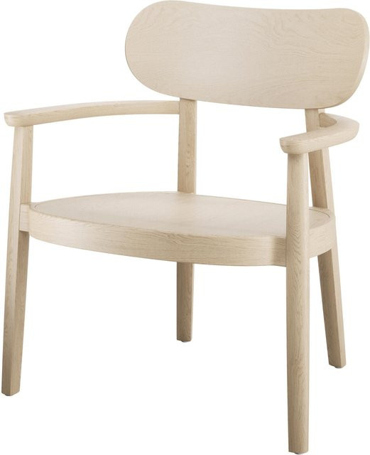 Thonet 119 Mf Holzsessel mit Armlehnen aus Buche in Beige - Bild 1