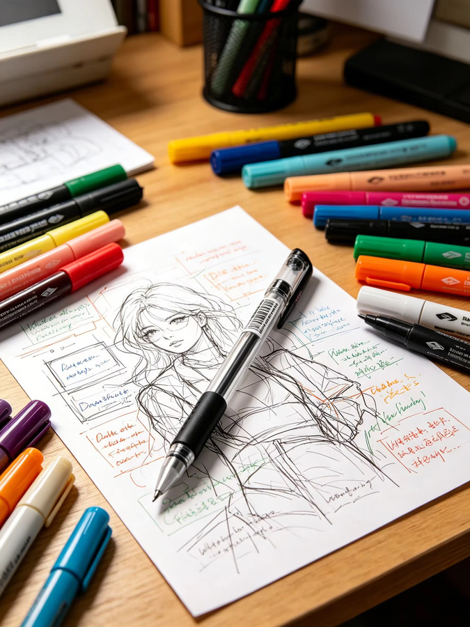 JML Gelstift mit schwarzer Tinte, 0,5 mm Kugelschreiber Rollerball, 12 Stück pro Box - Bild 5