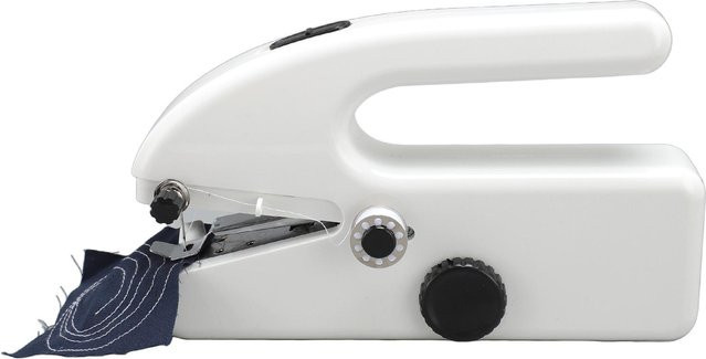 Shoemst Tragbare Handnähmaschine USB Multifunktionale Mini Elektrische Handheld Nähmaschine für Anfänger und Schnelle Reparaturen in Weiß - Bild 1