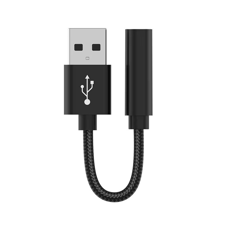TekaGene USB-A auf 3,5mm Klinke Audio-Adapter mit externer Stereo-Soundkarte für Kopfhörer und Mikrofon in Grau und Silber - Bild 4