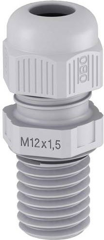 OBO Bettermann Kabelverschraubung 1.5mm aus Kunststoff in Grau, 10 Stück - Bild 1
