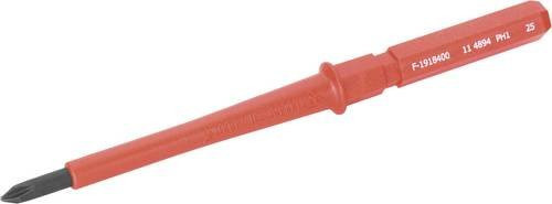 Cimco VDE PH 1 Kreuzschlitz-Wechselklinge für Elektriker, Rot, Länge: 80 mm - Bild 1