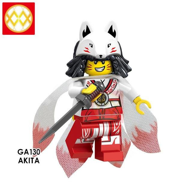 Akita-Bausteine Ninja-Blöcke, Kinderspielzeug, schwarz, ab 6 Jahren - Bild 1