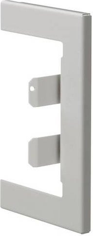 Hager Wandanschlussblende für Elektro-Sockelleisten in Grau, BR65100W7035 - Bild 1