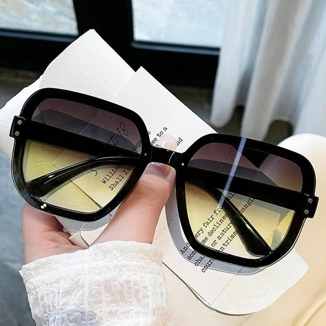 Dote Sonnenbrille, square, Damen, Vollrand, Kunststoff, schwarz - Bild 1