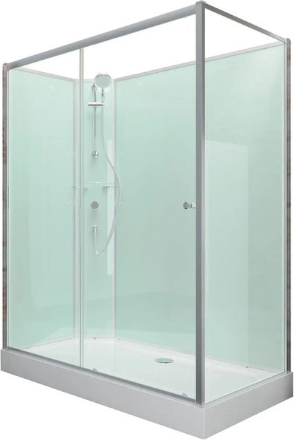 Schulte Komplettduschkabine Ibiza Eckdusche mit Schiebetür und Duschsystem, B/T/H: 140 x 90 x 204 cm - Bild 1