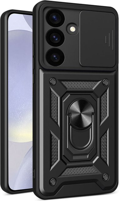 Techsuit CamShield Schutzhülle für Samsung Galaxy S24 FE in Schwarz - Bild 1