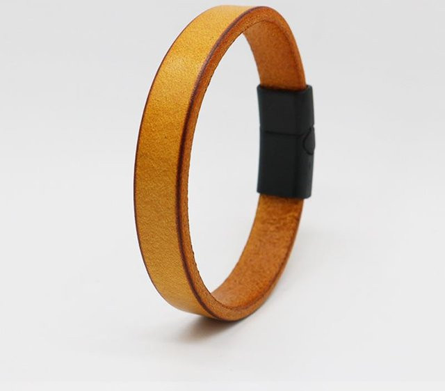 Jiayiqi Armband Leder, Vintage, Unisex, 22cm - Bild 1