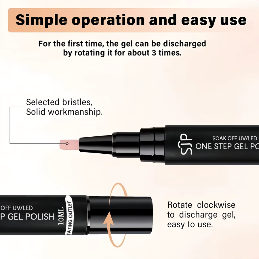 SJP One Step Cat Eye Gel Nagellackstift, Schimmernd, 10 ml - Bild 4