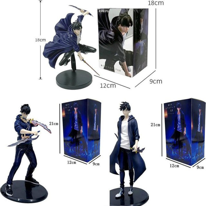 Wucifang Jewelry Anime Solo Leveling Schattenkönig Sammlerfigur als Desktop-Ornament in Multicolor - Bild 1