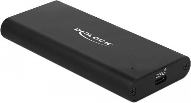 Delock M.2 NVMe SSD Speichergehäuse mit USB 3.1 Gen 2 Anschluss in Schwarz (42614) - Bild 1