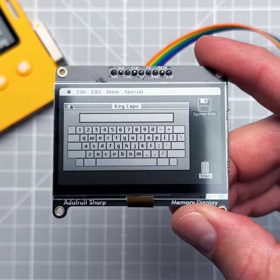 Adafruit SHARP Monochrom-Speicherdisplay Breakout 2,7 Zoll Transflektives LCD-Modul mit Serial SPI Schnittstelle in Schwarz - Bild 2