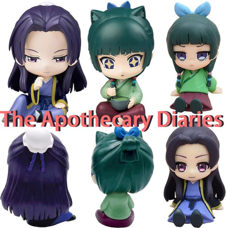 Bandai Die Apothekerin Maomao und Jinshi Mini Figuren Q-Version, mehrfarbige Anime-Modelle aus Kunststoff, Höhe: 12 cm - Bild 1