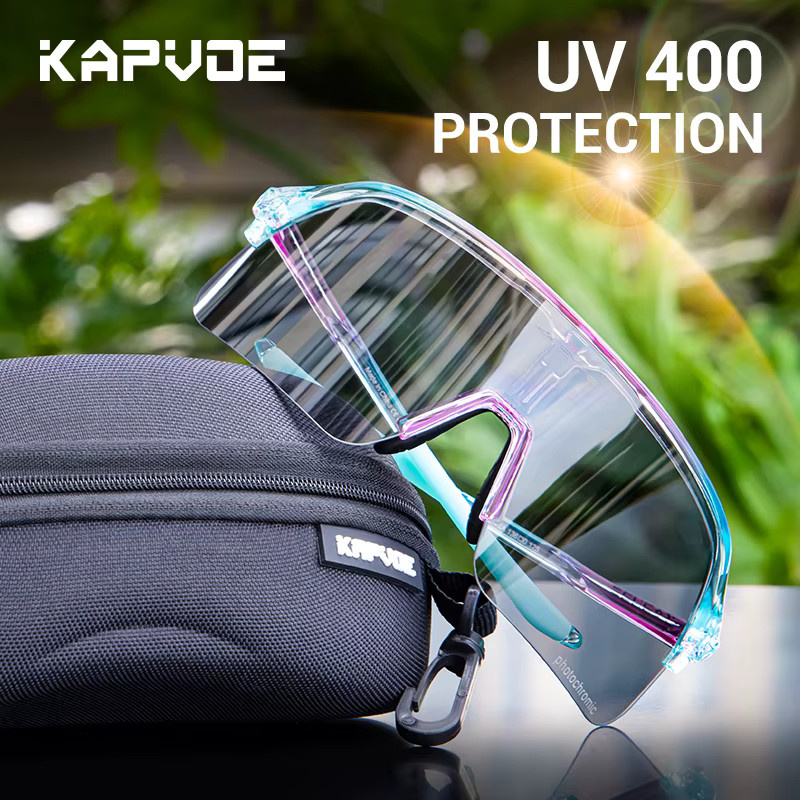 Kapvoe Sportsonnenbrille, Vollrand, Kunststoff, Unisex - Bild 5