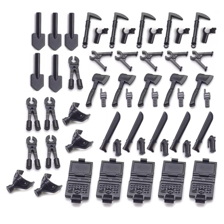 LP GO Militär Soldat Mini Figuren mit Waffen und Ausrüstung Zubehör Set - Bild 3