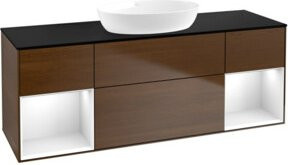 V&B Waschtischunterschrank Finion Wandbeleuchtung in Weiß lackiert, Breite: 160 cm, Tiefe: 50,1 cm, Höhe: 50,1 cm - Bild 1