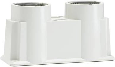 ABB OEZXC12L Kabelflansch für Kunststoffgehäuse in Weiß, Durchmesser 2x30-60mm - Bild 1