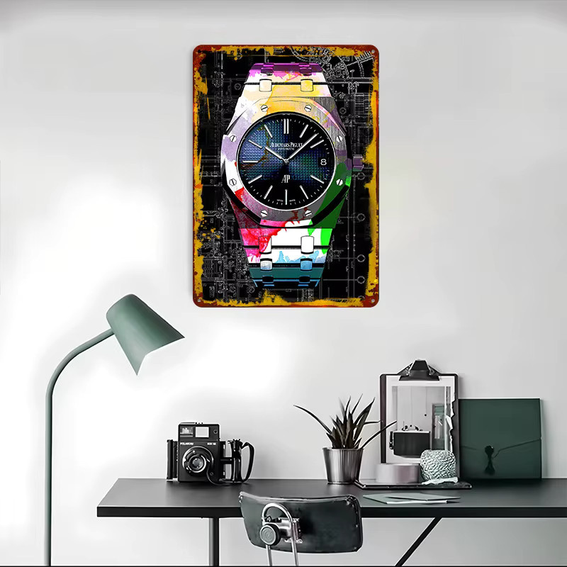 Royal Oak Retro-Metallschild Wandkunst in Weiß und Multicolour für dein Zuhause oder deine Garage - Bild 4