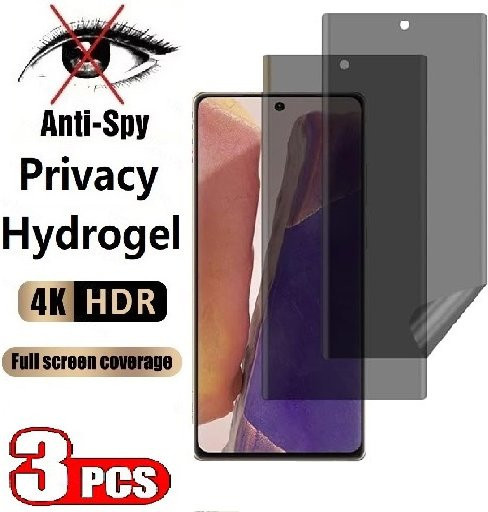 3er-Pack Privatsphäre Hydrogel-Displayschutzfolie für Motorola Edge 60 50 40 30 Ultra Plus und Moto G85 G84 G75 G55 G45 G35 G14, transparent - Bild 1