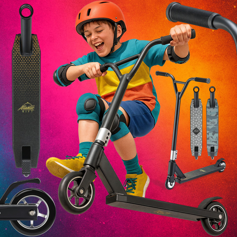 Sportana Stuntscooter Eldorado Premium Schwarz/Gold - Bild 2