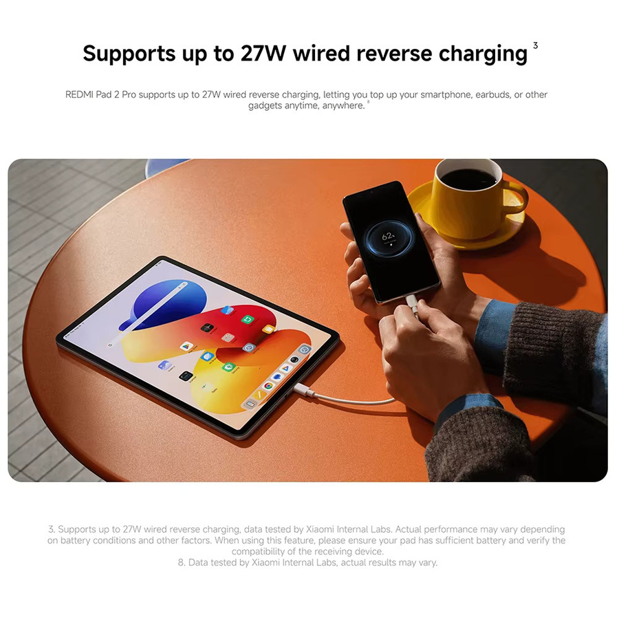 Xiaomi Redmi Pad 2 Pro Tablet Globale Version in Purple mit 12,1 Zoll 2,5K Display, 120Hz Bildwiederholrate, Snapdragon 7s Gen 4 und 12000mAh Akku - Bild 5