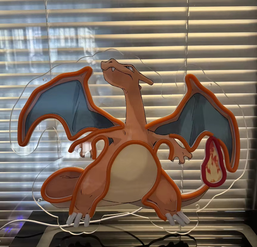 Bandai Anime Neon LED Acryl Licht Luffy Kunstwerk in Mehrfarbig und Transparent für die Dekoration von Zuhause oder Business - Bild 1