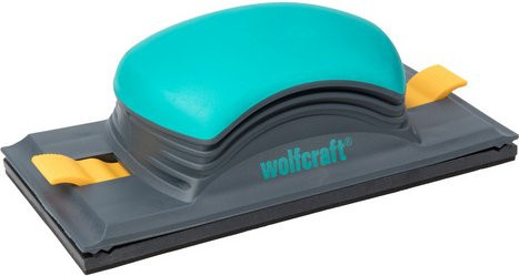 Wolfcraft Handschleifer aus Gummi und Kunststoff in Grün und Schwarz, B: 23 cm, H: 9,3 cm - Bild 1